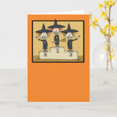 Funny Best Witches Halloween Kaart (Gele Bloem)