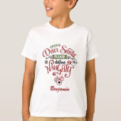 Funny Beste kerstman, Definieer Naughty Kerstmis T-shirt (Voorkant)