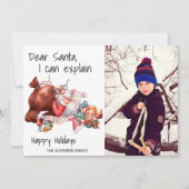 Funny Beste kerstman, ik kan het uitleggen Feestdagenkaart (Voorkant)