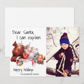 Funny Beste kerstman, ik kan het uitleggen Feestdagenkaart (Voorkant / Achterkant)