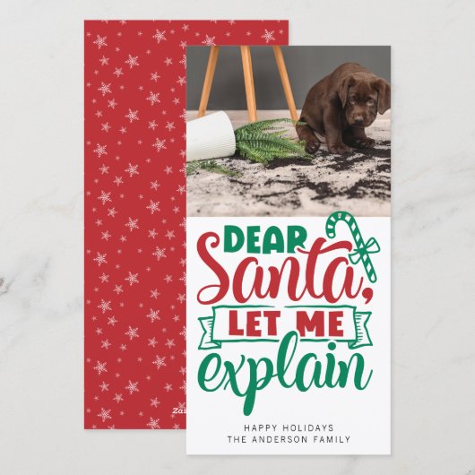 Funny Beste kerstman, ik leg de foto uit Feestdagenkaart (Voorkant / Achterkant)