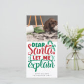 Funny Beste kerstman, ik leg de foto uit Feestdagenkaart (Staand voorkant)