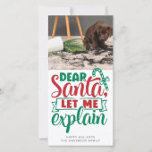 Funny Beste kerstman, ik leg de foto uit Feestdagenkaart (Voorkant)