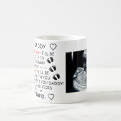 Funny Beste papa Gepersonaliseerde Foto Vaderdag   Koffiemok (Center)