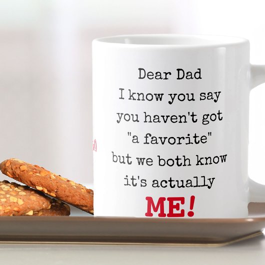 Funny Beste papa Typwriter Typografie Grote Koffiekop