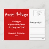 Funny Beste Santa Define Good Holiday Kerstmis Feestdagenkaart (Achterkant)