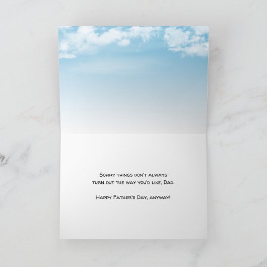 Funny "Beste steunplannen" Aangepaste Vaderdag Kaart (Binnen)
