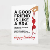 Funny Beste Vriend Verjaardag Kaart voor Vrouwen (Voorkant)