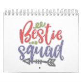 Funny Bestie Squad je vriendschapsoffertes Kalender (Hoes)