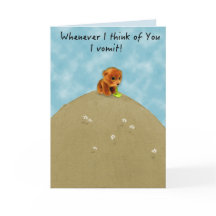 Funny betreurt Relatie card