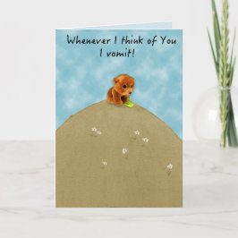 Funny betreurt Relatie card Bedankkaart