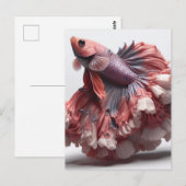 Funny Betta Fish Mode Briefkaart (Voorkant / Achterkant)