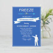 Funny bevriezing politieontslag kaart (Staand voorkant)