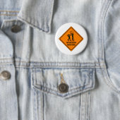 Funny Bewaking Ronde Button 5,7 Cm (In situ)