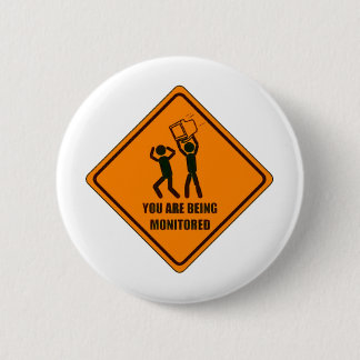 Funny Bewaking Ronde Button 5,7 Cm