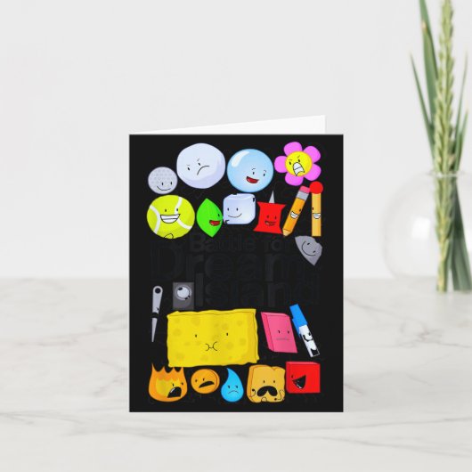 Funny Bfdi-battle For Dream-island Kids Graphic Bo Kaart (Voorkant)