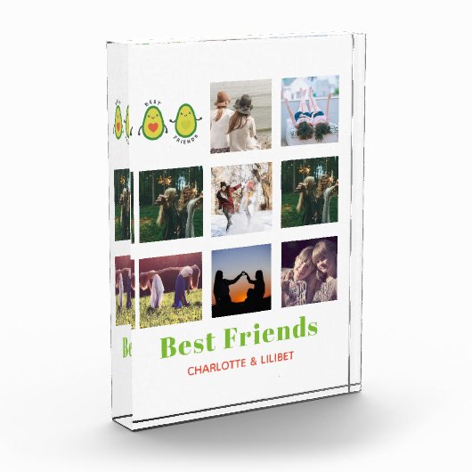 Funny BFF FOTO COLLAGE Gift Personalized AVOCADO (Links)