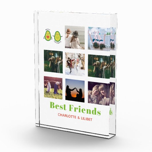 Funny BFF FOTO COLLAGE Gift Personalized AVOCADO (Rechts)
