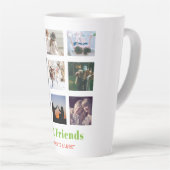 Funny BFF FOTO COLLAGE Gift Personalized AVOCADO Latte Mok (Rechterhoek)