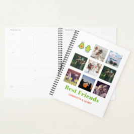 Funny BFF FOTO COLLAGE Gift Personalized AVOCADO Planner