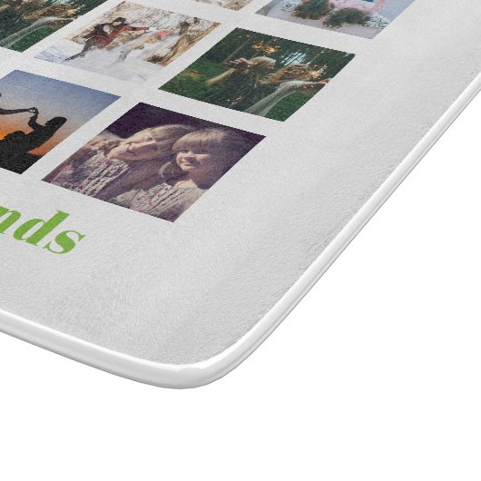 Funny BFF FOTO COLLAGE Gift Personalized AVOCADO Snijplank (Hoek)