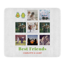 Funny BFF FOTO COLLAGE Gift Personalized AVOCADO Snijplank