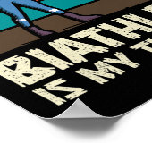 Funny Biathlon Winter Ski Skiing Fun Lovers Poster (Hoek)