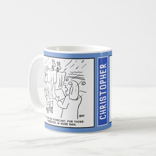 Funny Bible Study of Biblical Story of Noah's Ark Koffiemok (Voorkant links)