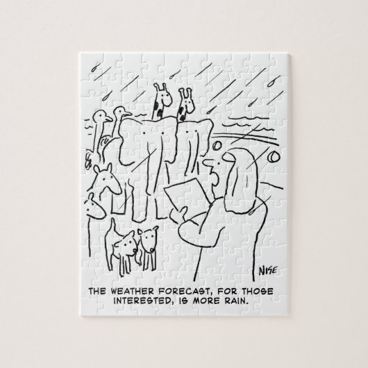 Funny Bible Study of Biblical Story of Noah's Ark Legpuzzel (Verticaal)