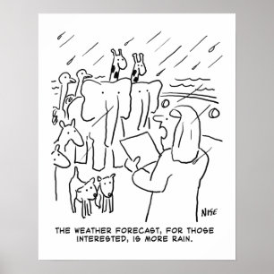 Funny Bible Study of Biblical Story of Noah's Ark Poster