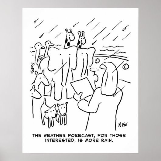 Funny Bible Study of Biblical Story of Noah's Ark Poster (Voorkant)