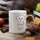 Funny Bichon Frisé Pocket Design Hondenliefhebber  Koffiemok