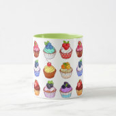Funny bicolour cupcake coffee mug mok (Midden)