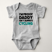 Funny Bicycle Cycling Jersey Bodysuit Baby (Voorkant)