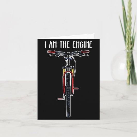 Funny Bicycle I Am The Engine Kaart (Voorkant)