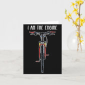 Funny Bicycle I Am The Engine Kaart (Gele Bloem)