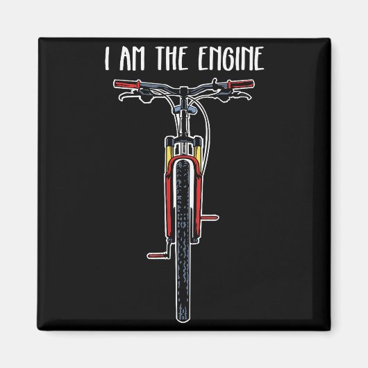 Funny Bicycle I Am The Engine  Magneet (Voorkant)