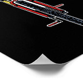 Funny Bicycle I Am The Engine  Poster (Hoek)