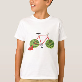 Funny Bicycle met Watermeloen Wheels T-shirt