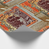 Funny  Bicycle Sperm Oil Antiek tin can Cadeaupapier (Hoek)