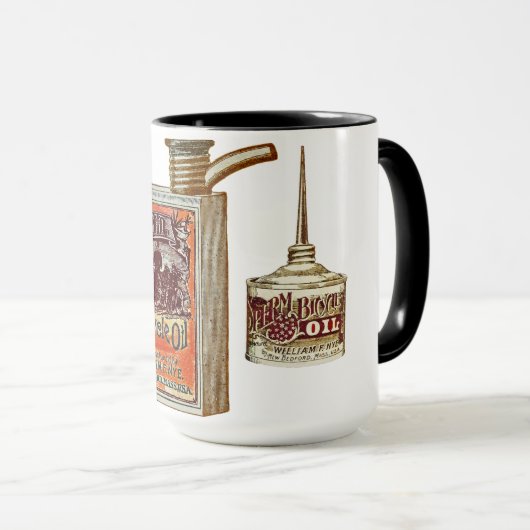 Funny Bicycle Sperm Oil Mok (Voorkant rechts)