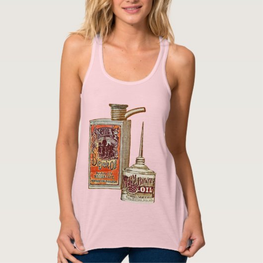Funny  Bicycle Sperm Oil Tanktop (Voorkant)