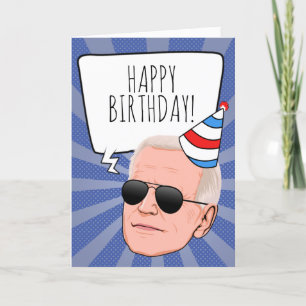 Funny Biden Birthday Kaart