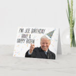 Funny Biden Birthday Wenskaart  Kaart<br><div class="desc">Funny Biden Birthday wenskaart voor de Biden aanhangers in je leven. Dit schattige wenskaart is een perfecte manier om Happy Birthday toe te wensen aan een vriend,  medewerker,  familielid of speciaal iemand.</div>