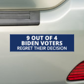 Funny Biden Bumpersticker (Op auto)