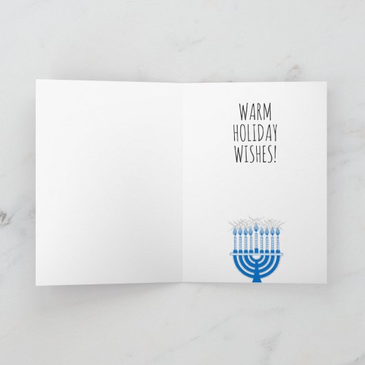 Funny Biden Hanukkah Kaart (Binnen)