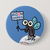 Funny Biden Harris Fly 2020 Ronde Button 7,6 Cm (Voorkant)