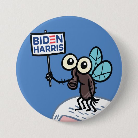 Funny Biden Harris Fly 2020 Ronde Button 7,6 Cm (Voorkant)