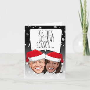 Funny Biden Harris-kerstkaart: Amerika redden Kaart