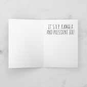 Funny Biden Harris Kerstmis: Ho Ho HO Kaart (Binnen)